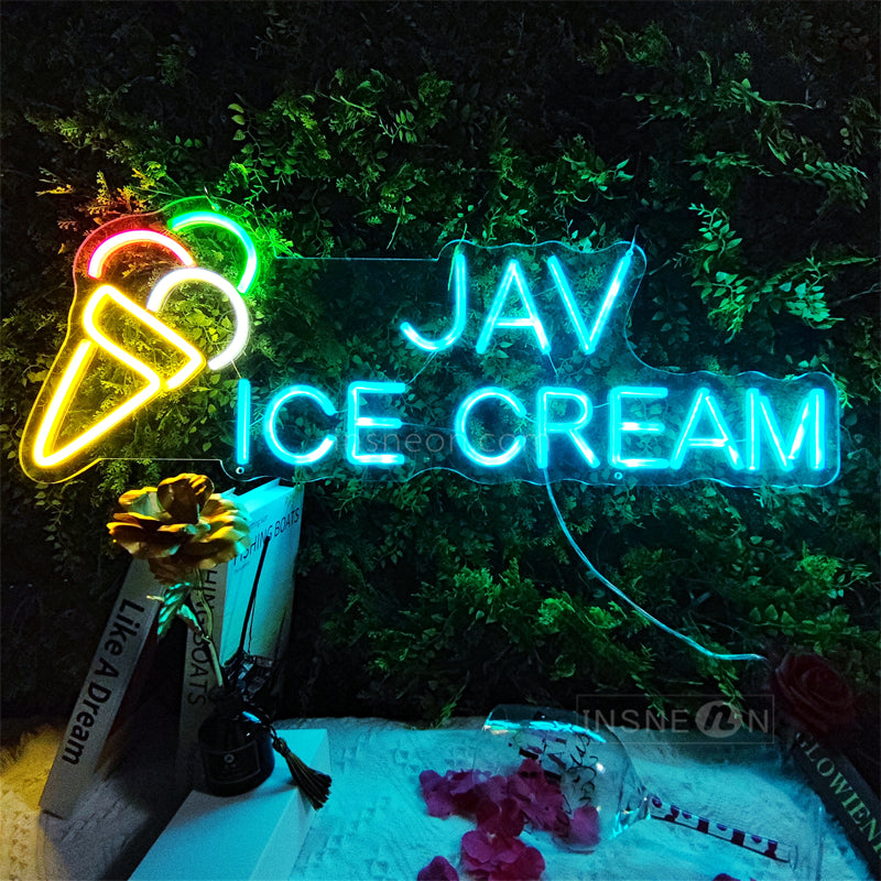 InsNeon Factory JAV ICE CREAM Custom Neon Sign