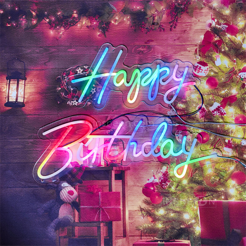 InsNeon Factory Happy birthday Neon Sign