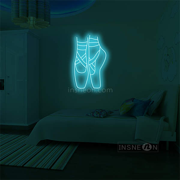 'Ballet Shoes' LED Neon Sign