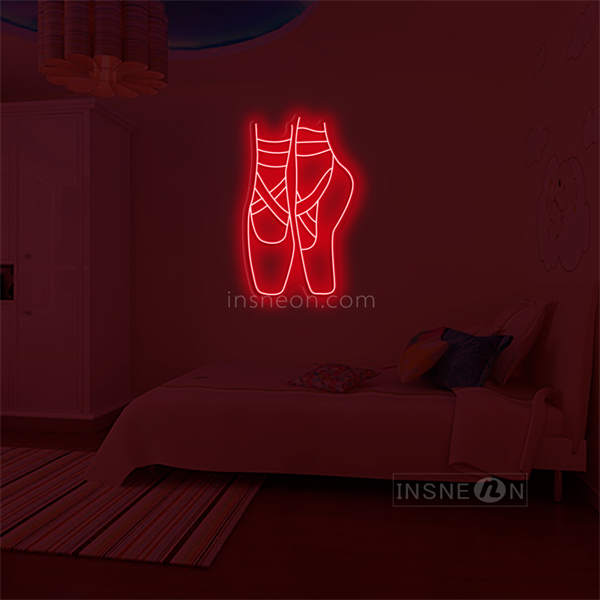 'Ballet Shoes' LED Neon Sign