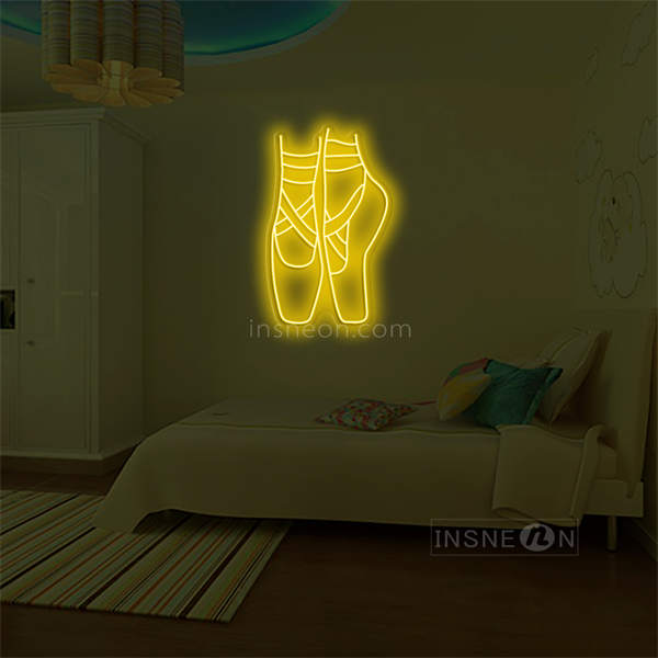 'Ballet Shoes' LED Neon Sign