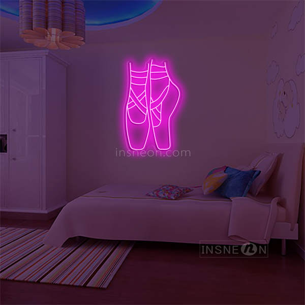 'Ballet Shoes' LED Neon Sign