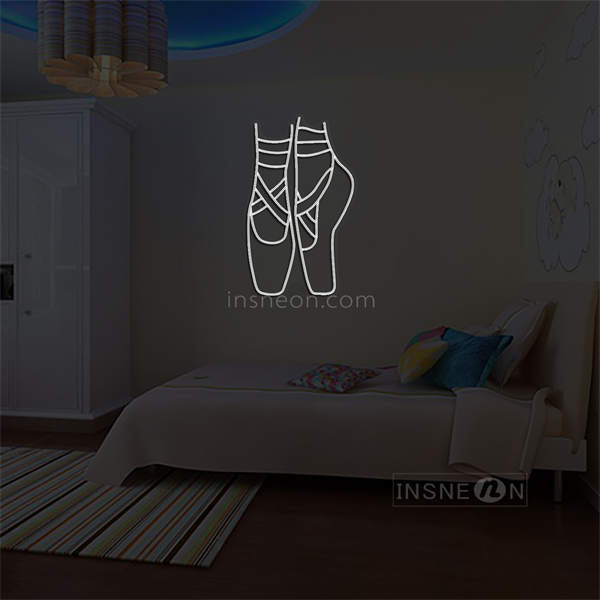 'Ballet Shoes' LED Neon Sign