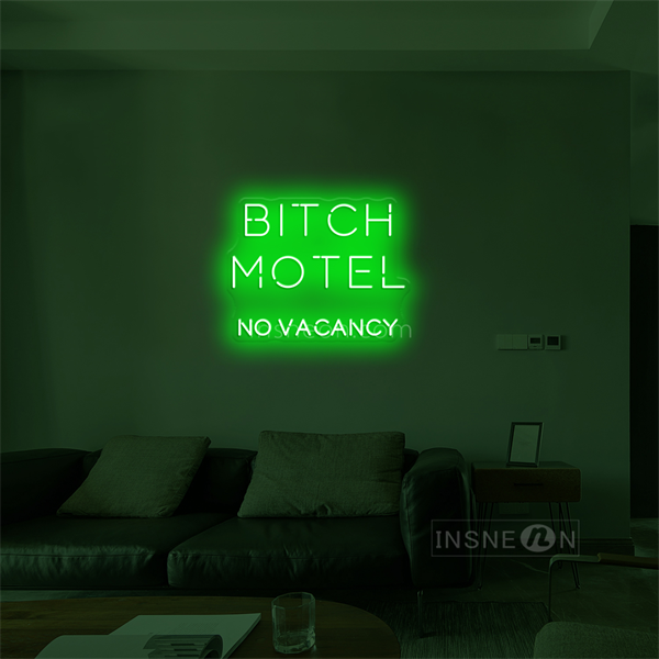 'Bitch Motel' LED Neon Sign