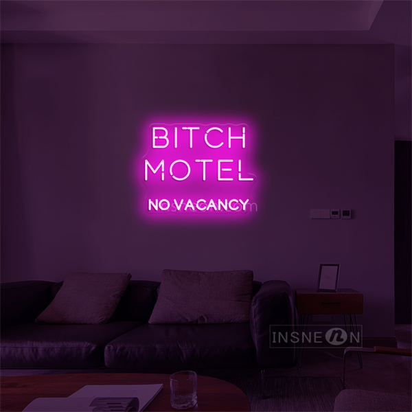 'Bitch Motel' LED Neon Sign