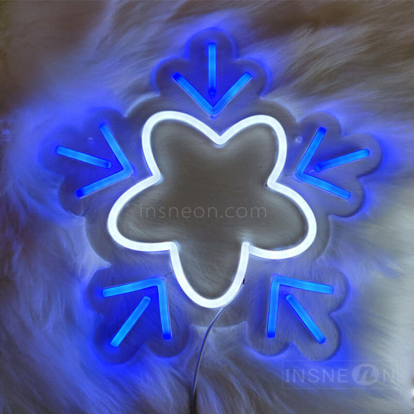 Blue snowflakes Led Custom Neon Sign