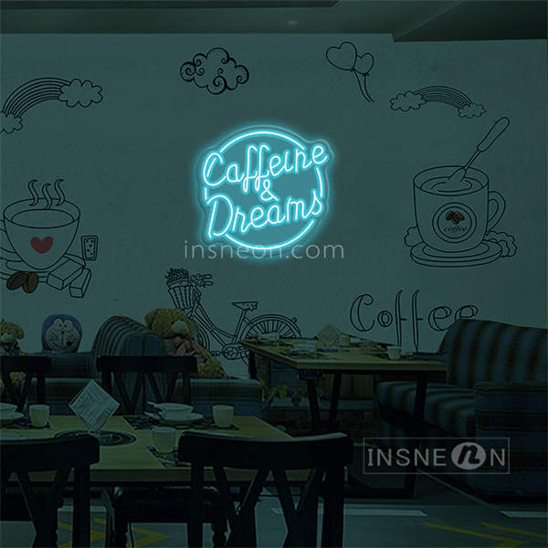 'Coffee and dreams' LED Neon sign