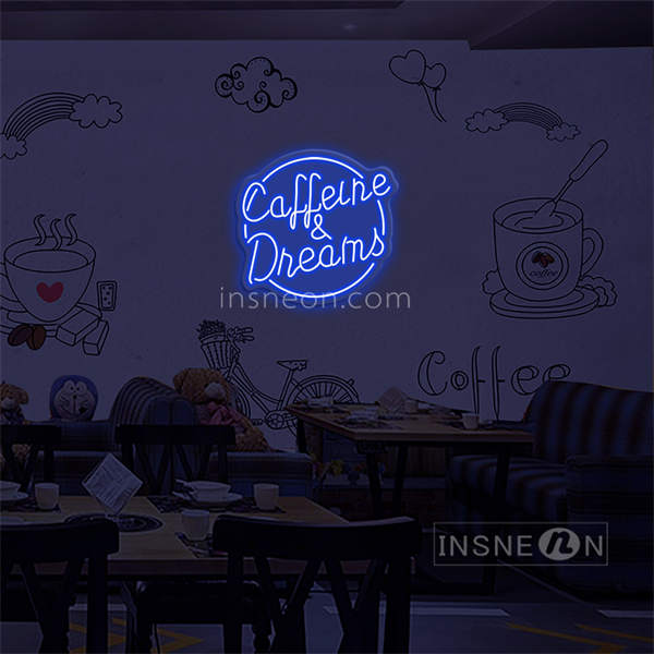 'Coffee and dreams' LED Neon sign