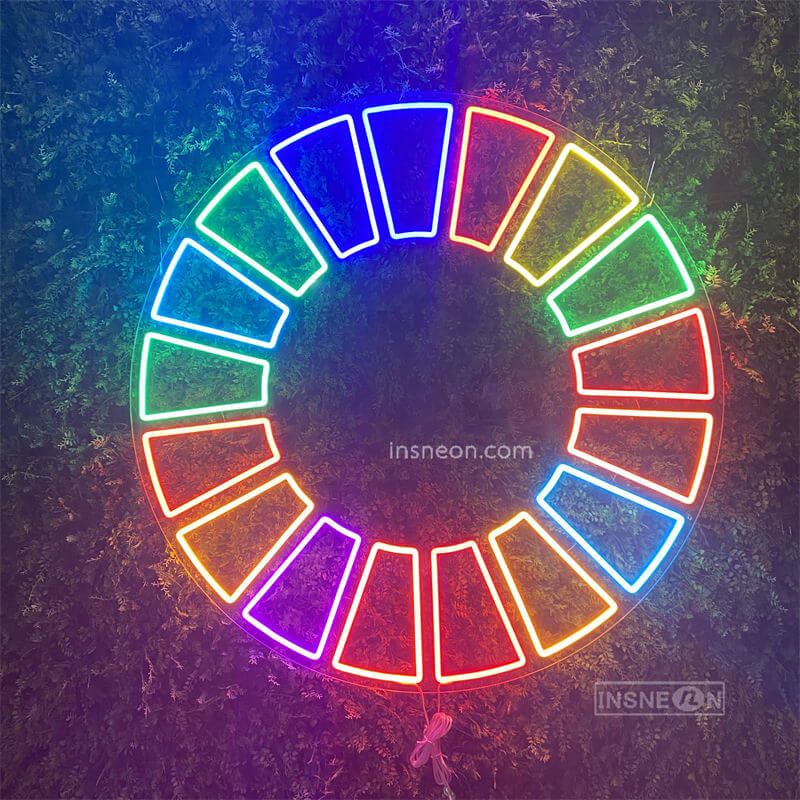 Color wheel Led Custom Neon Sign