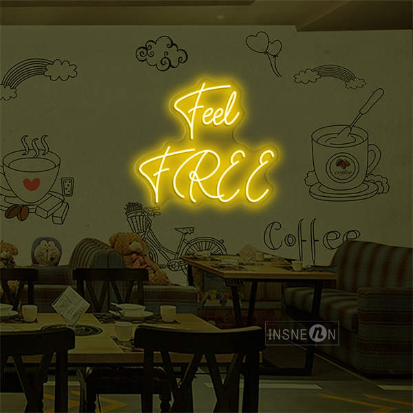 'Feel Free' LED Neon Sign