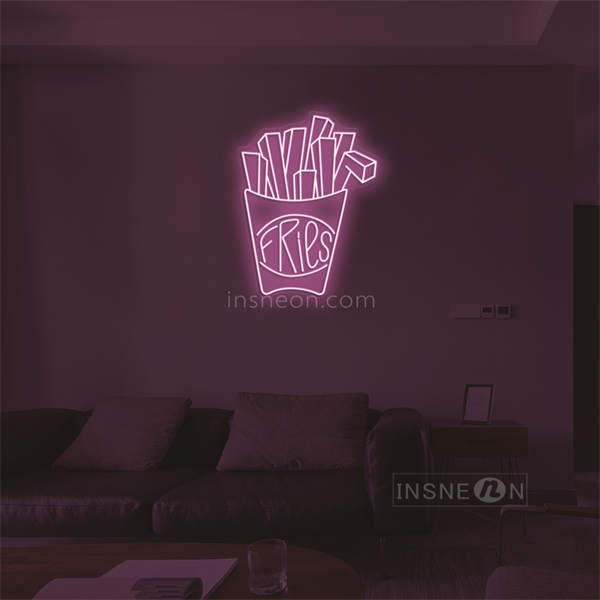 'Fries' LED Neon Sign