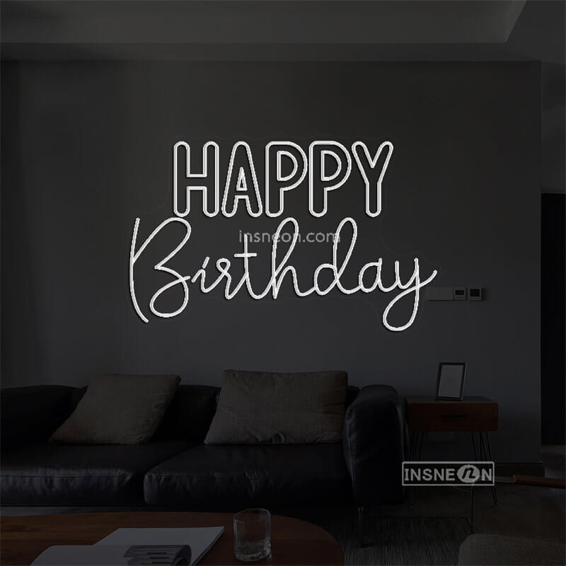 HAPPY Birthday Led Custom Neon Sign