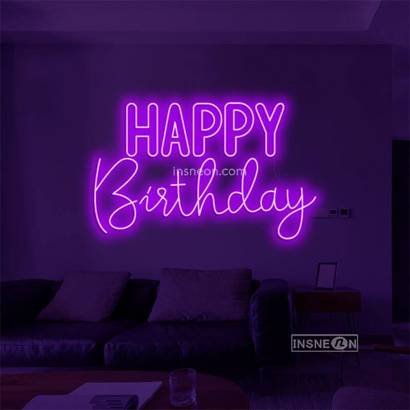 HAPPY Birthday Led Custom Neon Sign