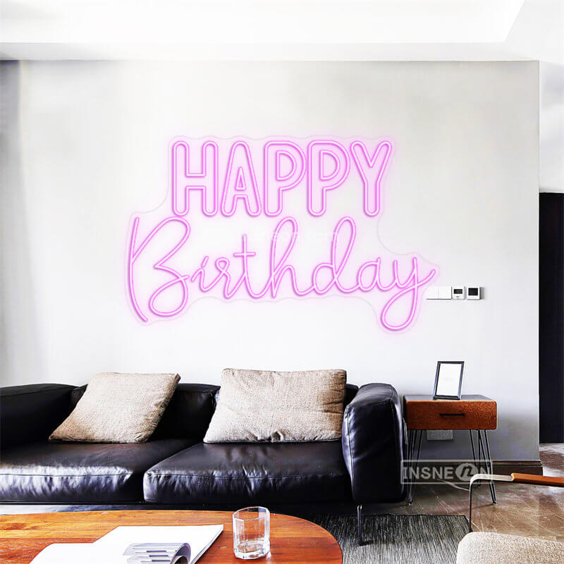 HAPPY Birthday Led Custom Neon Sign