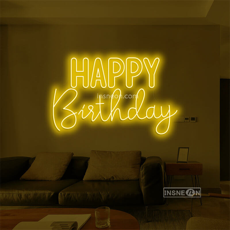 HAPPY Birthday Led Custom Neon Sign