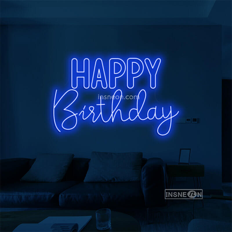 HAPPY Birthday Led Custom Neon Sign