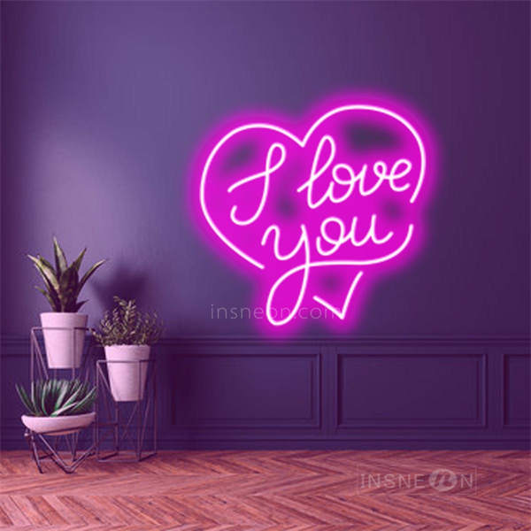 InsNeon Factory I Love You In My Heart Neon Wedding Signs