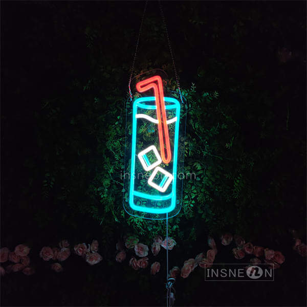 InsNeon Factory Bar Drink Bottle Custom Neon Sign