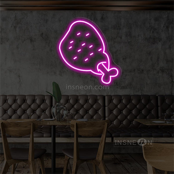 InsNeon Factory Chicken Leg Neon Bar Sign