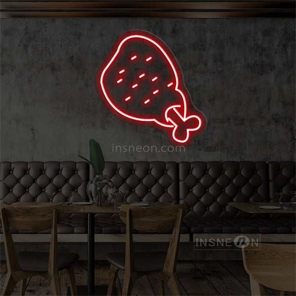 InsNeon Factory Chicken Leg Neon Bar Sign