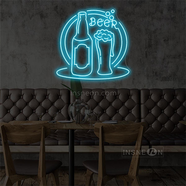 InsNeon Factory Cold Beer Neon Bar Sign