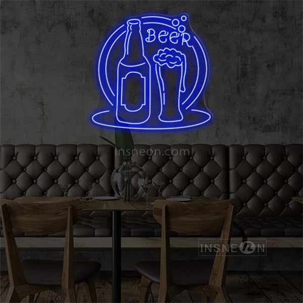 InsNeon Factory Cold Beer Neon Bar Sign