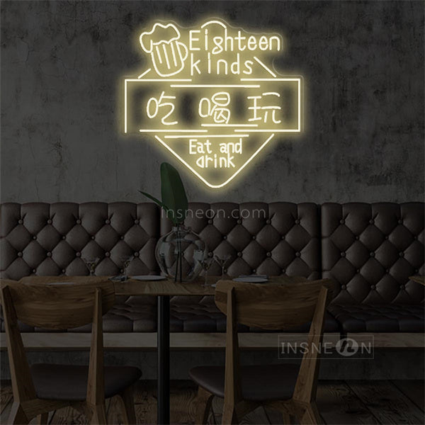 InsNeon Factory Eat Drink Dance Neon Bar Sign