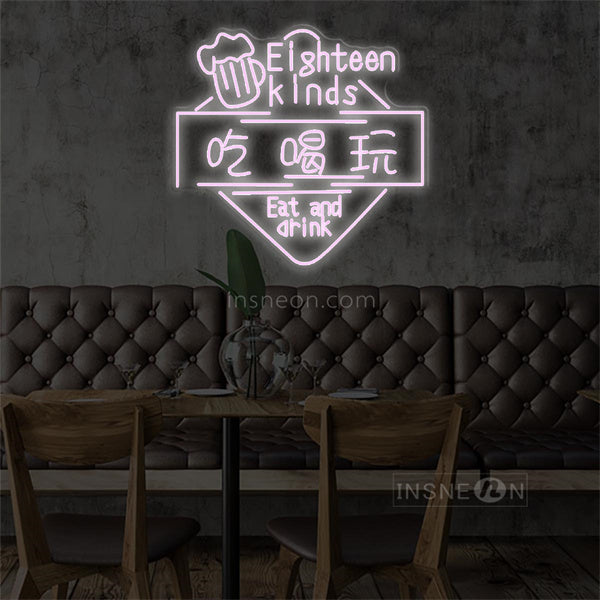 InsNeon Factory Eat Drink Dance Neon Bar Sign