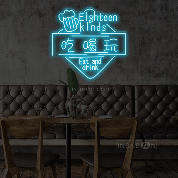 InsNeon Factory Eat Drink Dance Neon Bar Sign