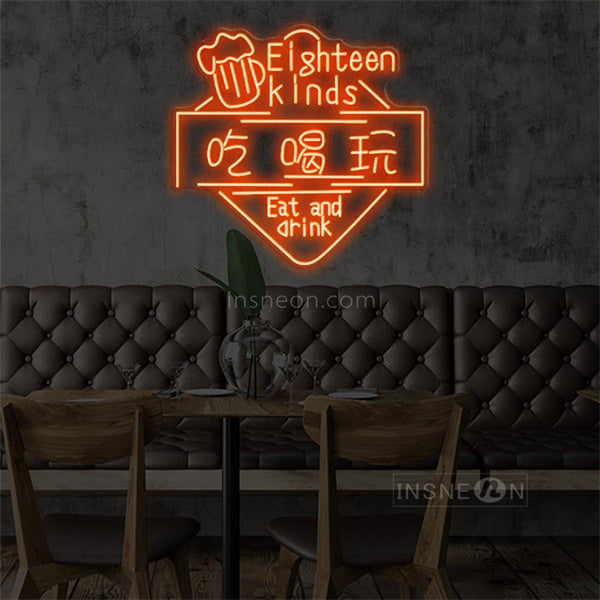 InsNeon Factory Eat Drink Dance Neon Bar Sign