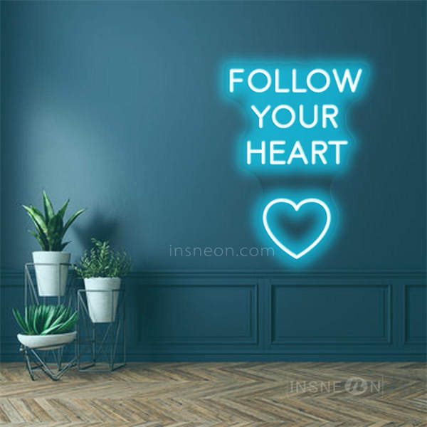 InsNeon Factory Follow Your Heart Wedding Neon Sign