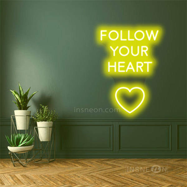 InsNeon Factory Follow Your Heart Wedding Neon Sign