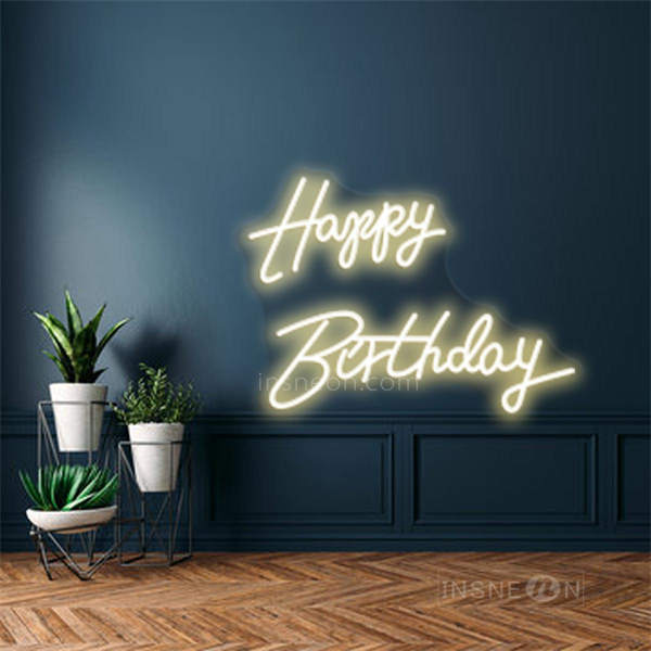 InsNeon Factory Happy Birthday Neon Sign