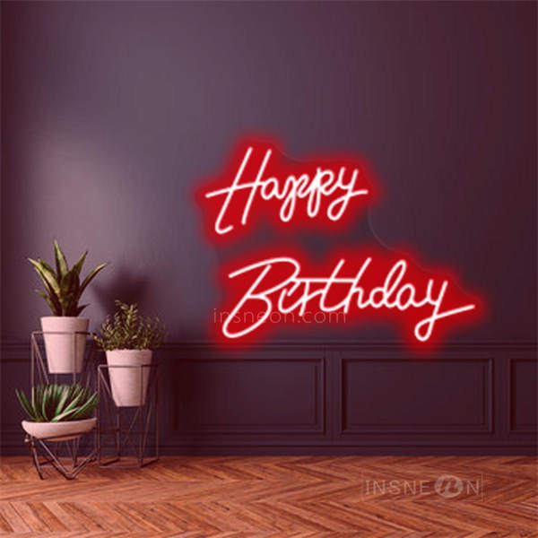 InsNeon Factory Happy Birthday Neon Sign