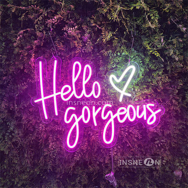 InsNeon Factory Hello Gergous Wedding Custom Neon Sign