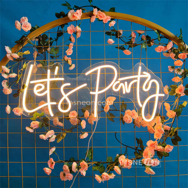 InsNeon Factory  Let's Party Wedding Custom Neon Sign