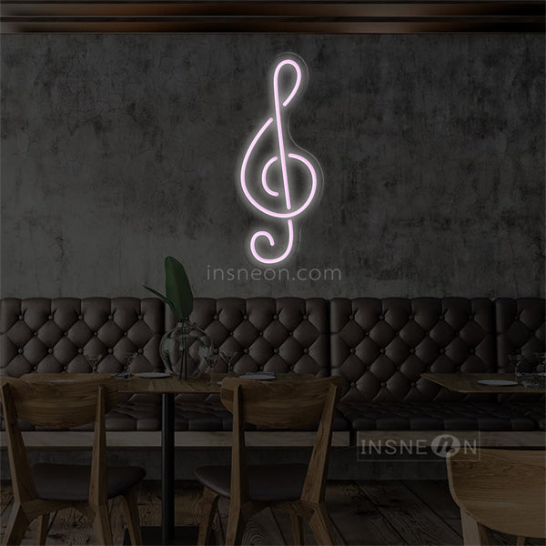 InsNeon Factory Music symbol Neon Bar Sign