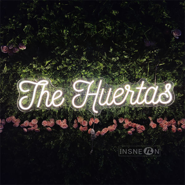 Insneon factory The Huertas custom neon sign