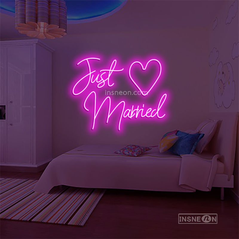 Just Married Led Custom Neon Sign