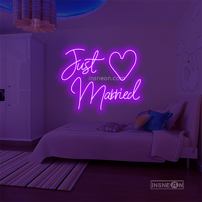 Just Married Led Custom Neon Sign