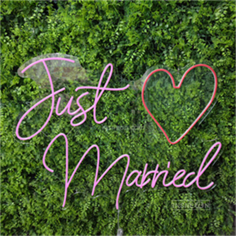 Just Married Led Custom Neon Sign