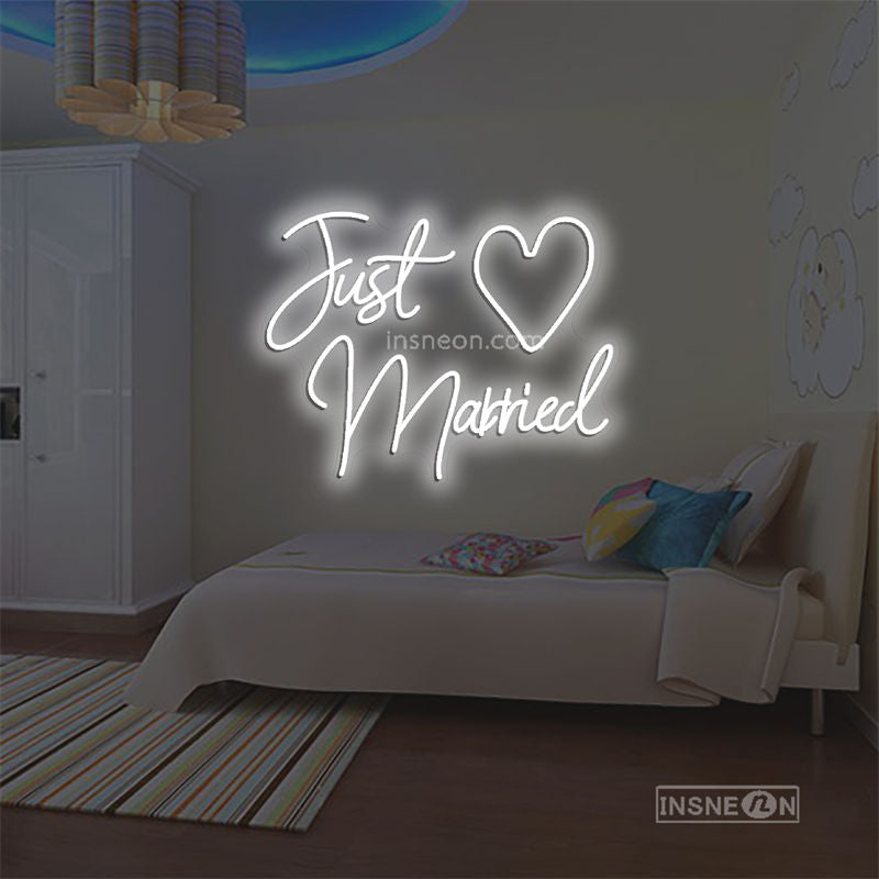 Just Married Led Custom Neon Sign