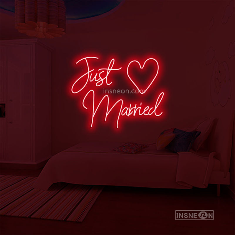 Just Married Led Custom Neon Sign