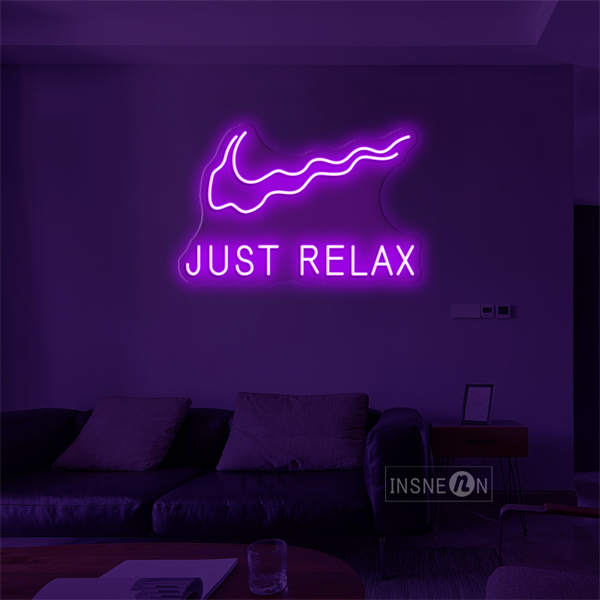 'Just Relax' LED Neon Sign