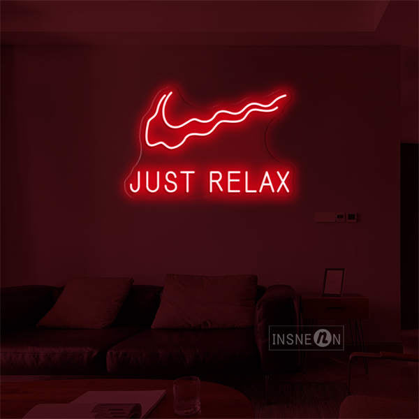 'Just Relax' LED Neon Sign