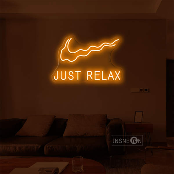 'Just Relax' LED Neon Sign