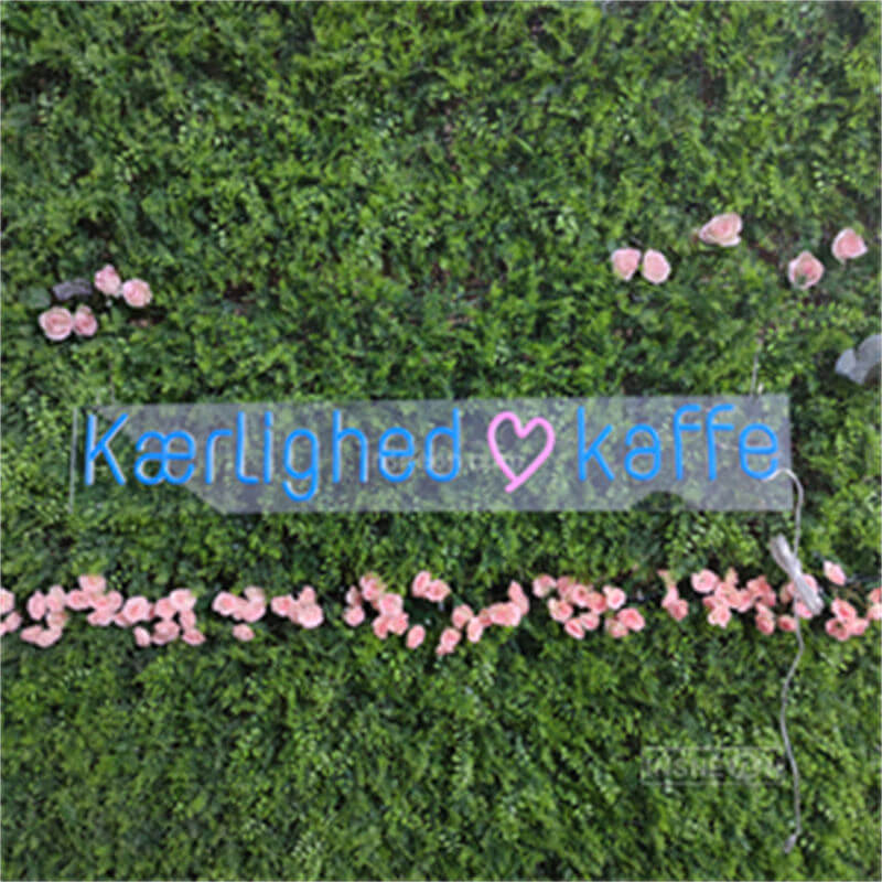 Kaerllighed kaffe Led Custom Neon Sign