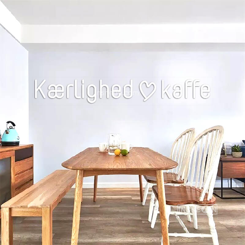 Kaerllighed kaffe Led Custom Neon Sign