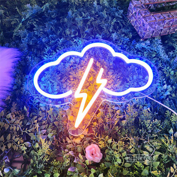 'Lightning cloud' LED Neon Sign