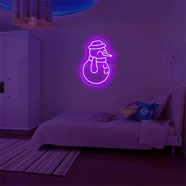 'Little Snowman' Neon Sign